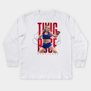 Thug Rose Namajunas Kids Long Sleeve T-Shirt